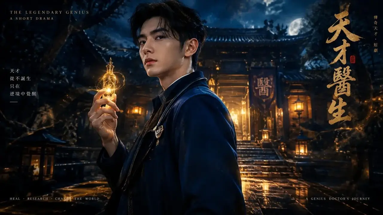 惊天医婿 短剧宣传横幅